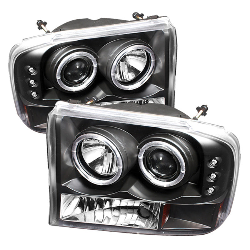 Proyector Spyder Ford F250 Super Duty 99-04 Versión 2 LED Halo LED Blk PRO-YD-FF25099-1P-G2-BK