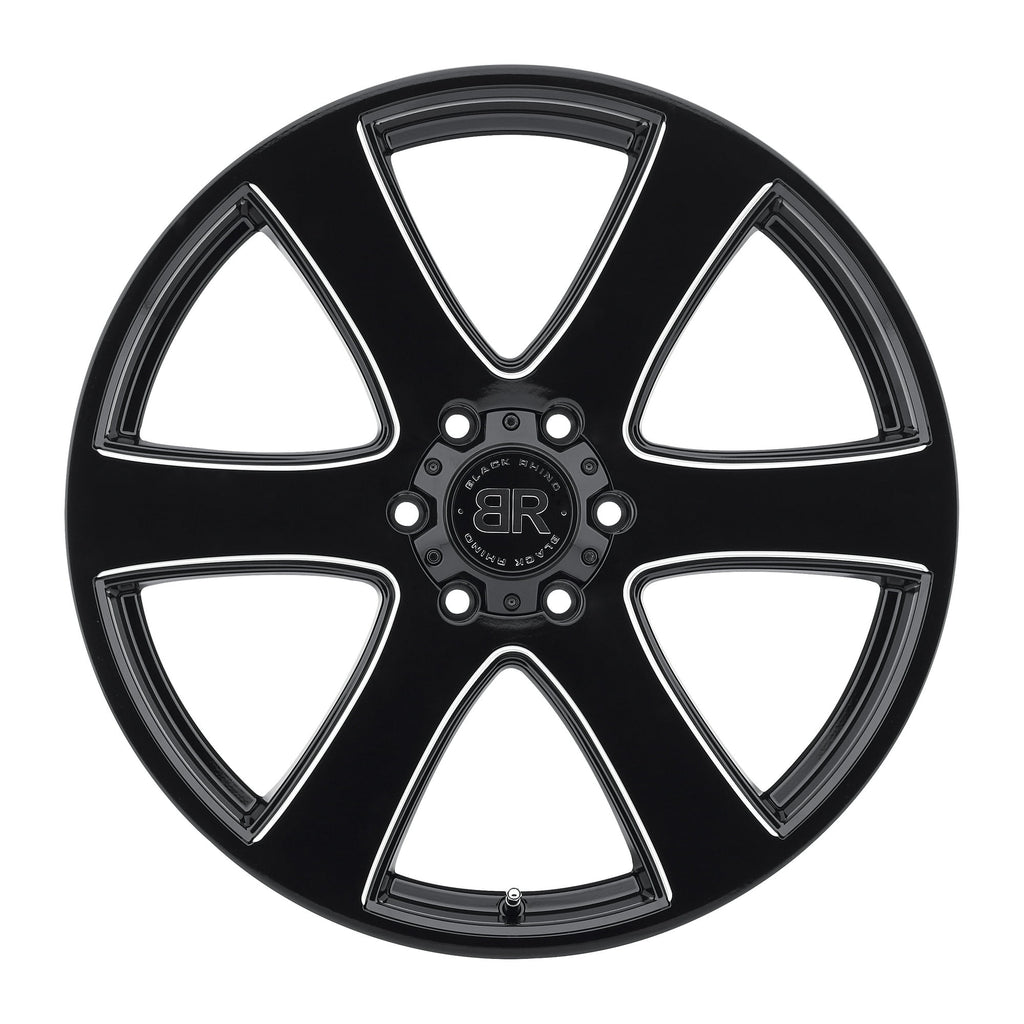 Black Rhino Wheels BRHAK 20X8.5 6X5.5 G-BLK-MILL 45MM