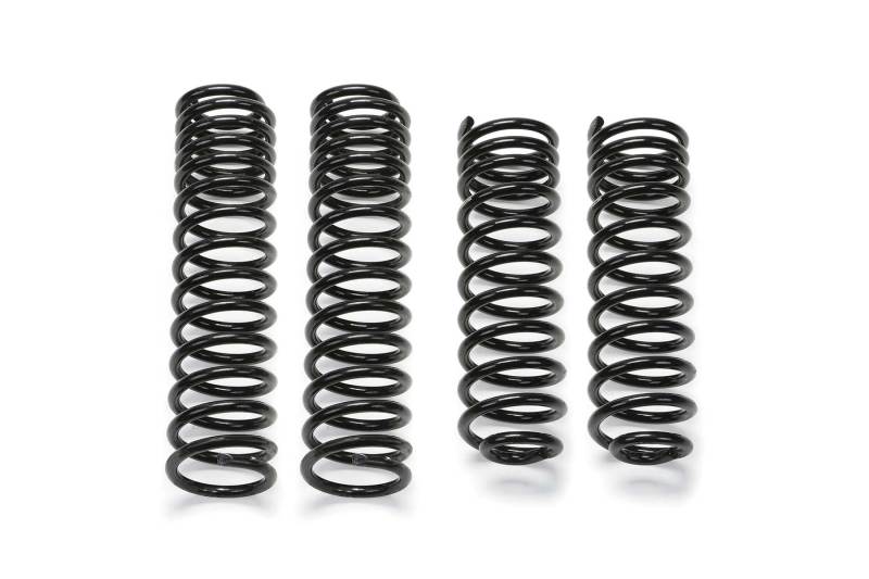 Kit de resortes helicoidales de recorrido largo delanteros y traseros Fabtech 07-18 Jeep JK 4WD de 4 puertas y 5 pulgadas