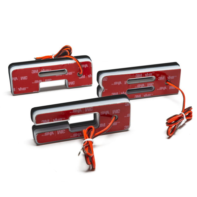 Insignias con letras LED iluminadas universales ORACLE Lighting - Acabado de superficie negro mate - O VER GARANTÍA