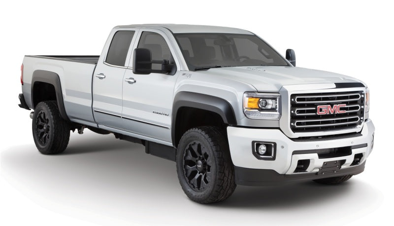 Bushwacker 20-21 GMC Sierra 2500HD Extend-A-Fender Style Flares Front 4pc - Black