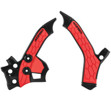 Cargar imagen en el visor de la galería, Acerbis 13-20 Honda CRF250L Frame Guards- X-Grip - Black/Red