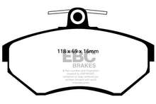 Cargar imagen en el visor de la galería, EBC 97-02 Volkswagen Cabriolet 2.0 Greenstuff Front Brake Pads