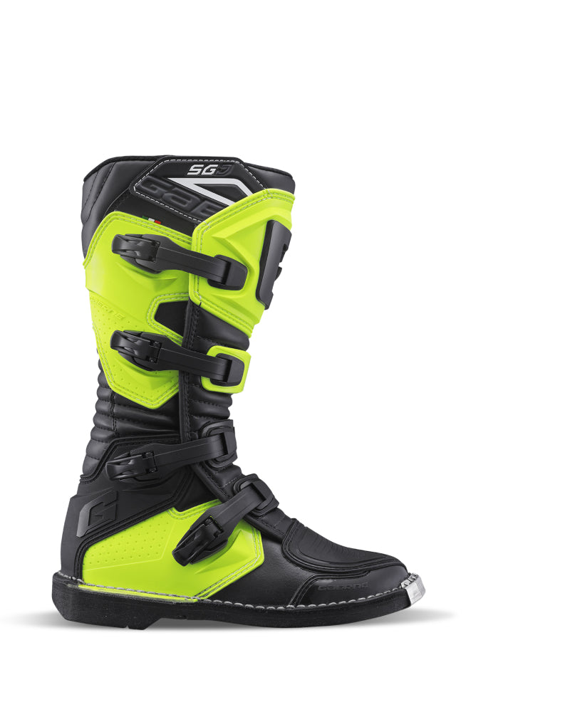 Bota Gaerne SGJ amarilla fluorescente Talla 5 para jóvenes