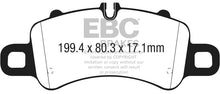 Cargar imagen en el visor de la galería, EBC 17-18 Porsche 718 Boxster 2.5L Redstuff Front Brake Pads