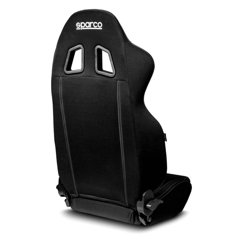 Sparco R100 Reclineable Seat Black/Black — Universal Fit