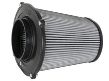 Cargar imagen en el visor de la galería, aFe Quantum Pro DRY S Air Filter Inverted Top - 5in Flange x 8in Height - Dry PDS