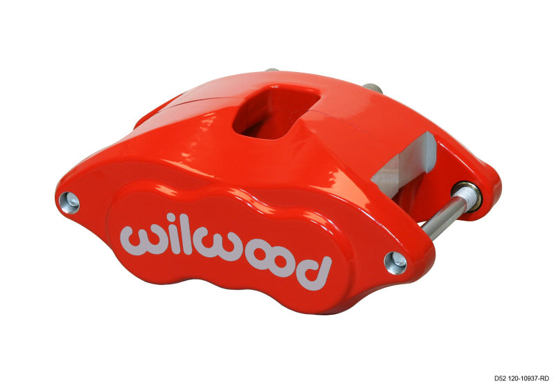 Wilwood D52 Red Brake Caliper - 2.00"/2.00" Pistons, 1.04" Disc