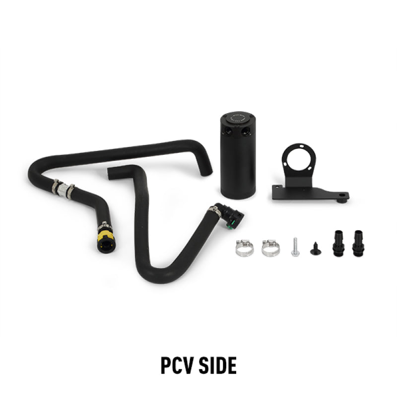 Mishimoto Black Baffled Oil Catch Can Kit — Fits 2011-2014 Ford F-150 EcoBoost 3.5L