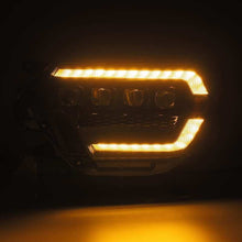 Cargar imagen en el visor de la galería, AlphaRex 12-15 Toyota Tacoma NOVA LED Proj Headlights Plank Alpha Blk w/Activ Light/Seq Signal/DRL