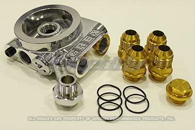GReddy Universal Type-I Oil Filter Block Assembly 3/4x16UNF — Performance Cooling