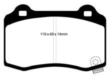 Cargar imagen en el visor de la galería, EBC 15+ Cadillac CTS 3.6 Twin Turbo Redstuff Rear Brake Pads