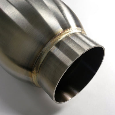 Stainless Bros SS304 Bullet Resonator — 2.5in Inlet/Outlet x 3.5in x 18in