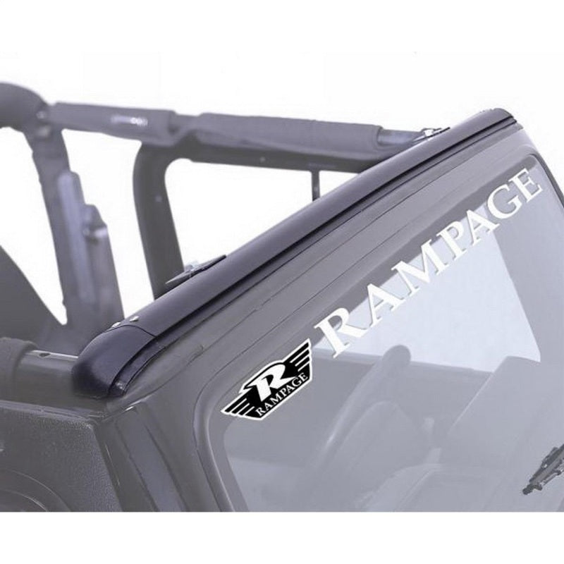 Canaleta para parabrisas Rampage 1997-2006 Jeep Wrangler(TJ) - Color negro