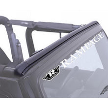 Cargar imagen en el visor de la galería, Canaleta para parabrisas Rampage 1997-2006 Jeep Wrangler(TJ) - Color negro