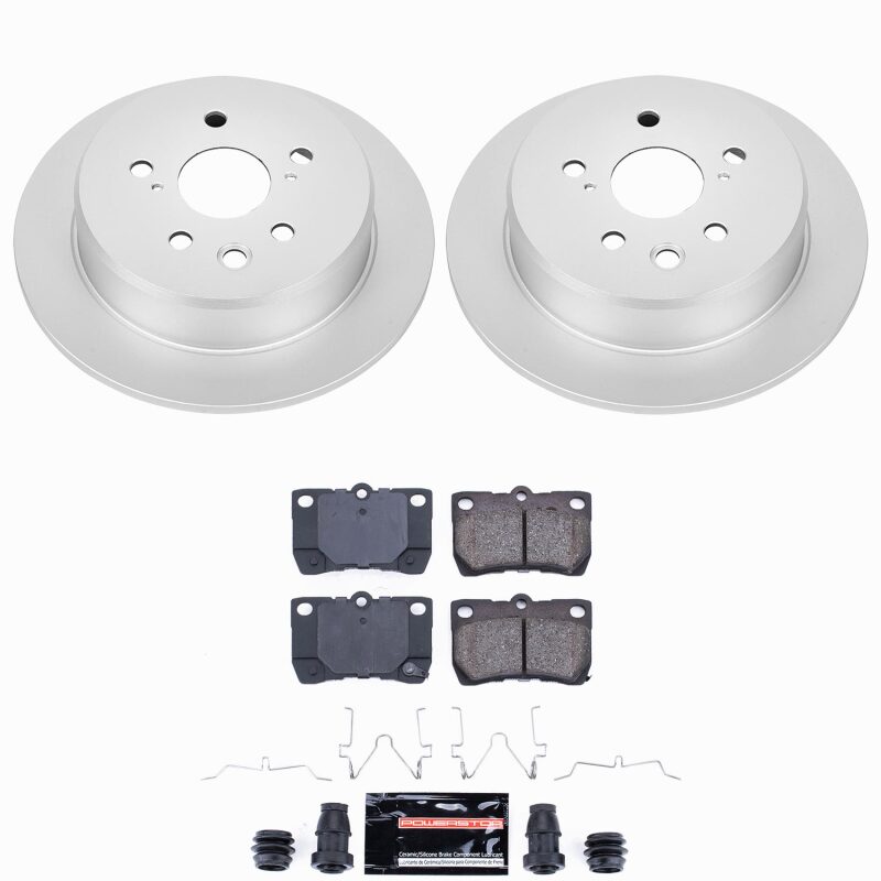 Power Stop 06-13 Lexus IS250 Rear Z23 Coated Brake Kit
