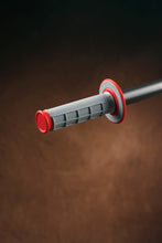 Cargar imagen en el visor de la galería, Renthal MX Dual Compound Grips 1/2 Waffle - Grey/ Red