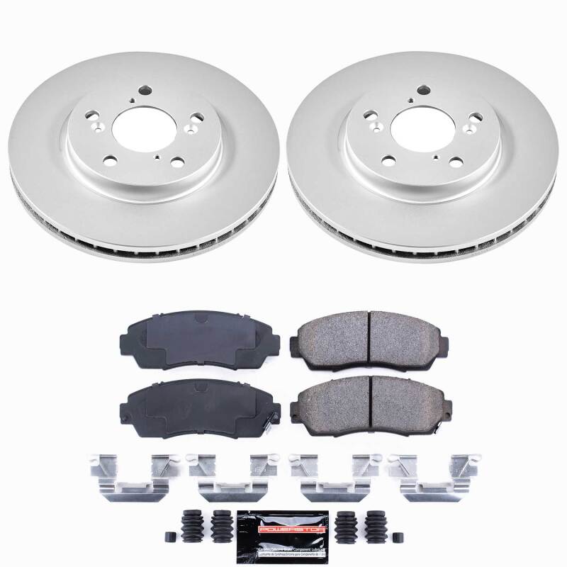 Power Stop 05-10 Honda Odyssey Front Z23 Coated Brake Kit