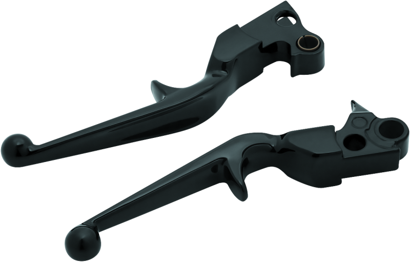 Kuryakyn Trigger Lever Set 96-Up Cable Gloss Black