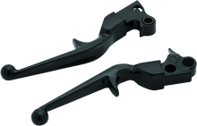 Cargar imagen en el visor de la galería, Kuryakyn Trigger Lever Set 96-Up Cable Gloss Black