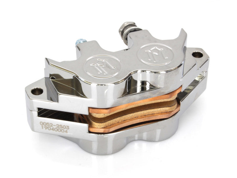 Performance Machine 125x4Rsph Caliper - Chrome — Fits Harley-Davidson
