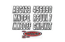 Cargar imagen en el visor de la galería, Hardline Boat Lettering Registration Kit 3 in. - 320 Silver/Black