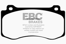 Cargar imagen en el visor de la galería, EBC 05-10 Chrysler 300C 6.1 SRT8 Yellowstuff Front Brake Pads (Excl 6 Piston Calipers)