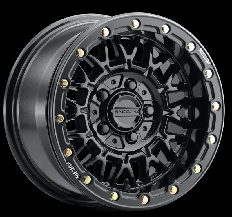 Raceline A15 Omega 15x8in / 5x114.3 BP / 0mm Offset / 68mm Bore - Gloss Black