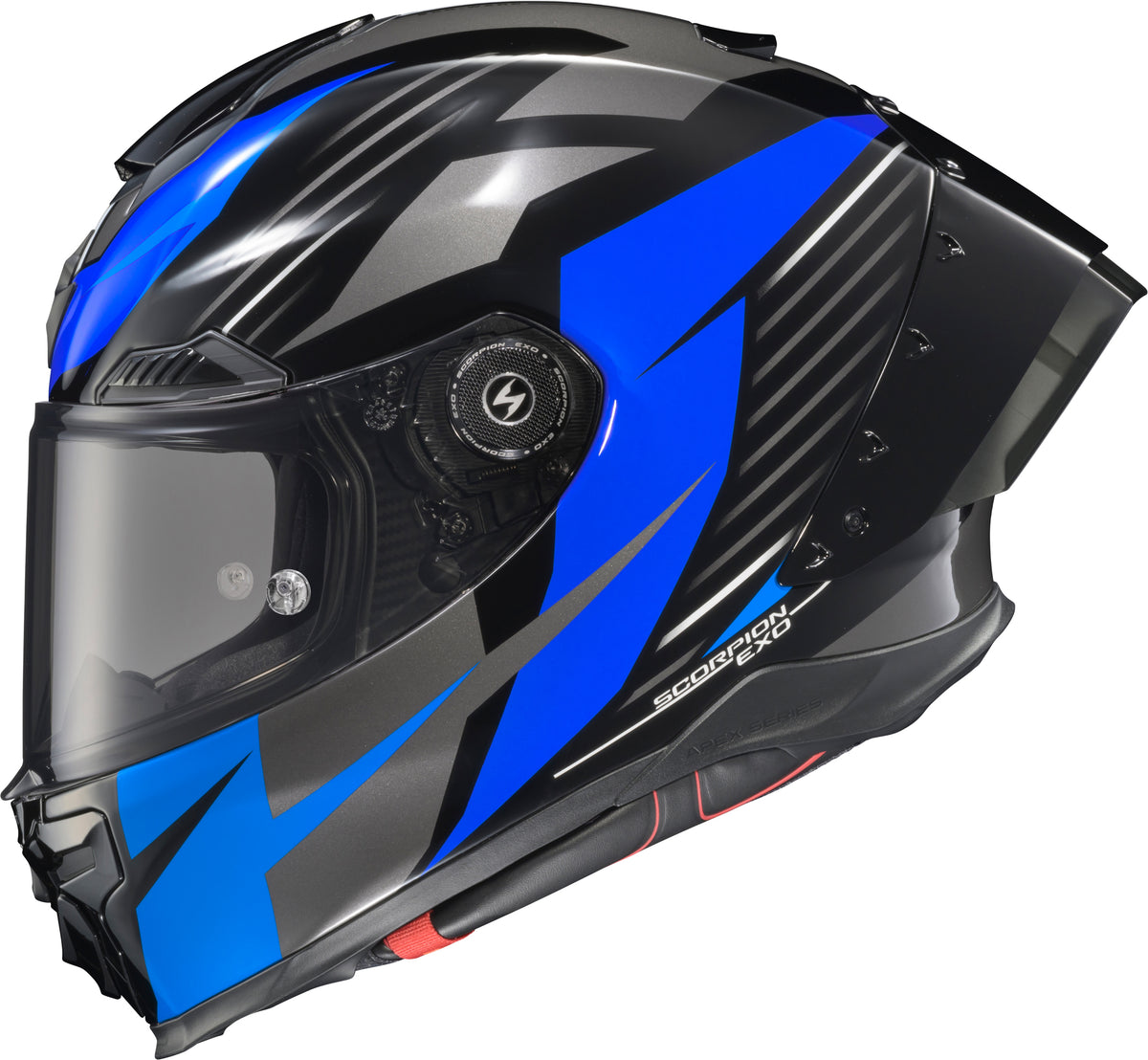 Scorpion EXO Apex EXO-Warp Full Face Helmet Dilithium Black/Blue 2X (WAR-3907)