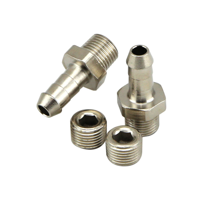 Conexiones y piezas en blanco para cola de manguera Turbosmart de 1/8 pulg. NPT de 6 mm