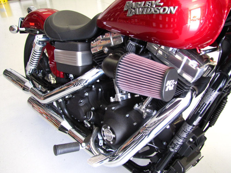 K&N 57-1125 Performance Intake Kit - Black — Fits 01-14 Harley Davidson Softail/DYNA