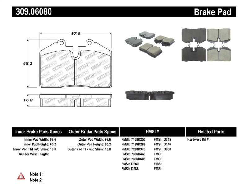 StopTech Performance Pad