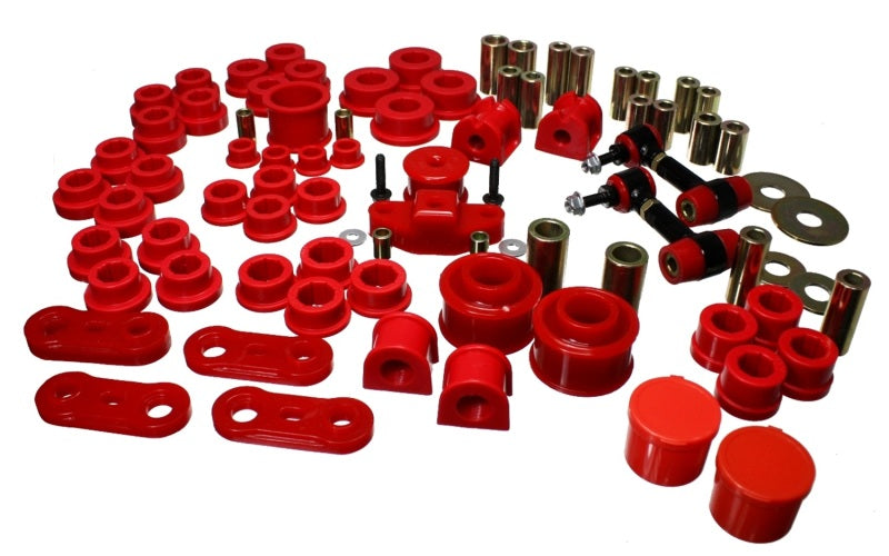 Energy Suspension Red Master Bushing Set — Fits 2008-2014 Subaru Impreza WRX