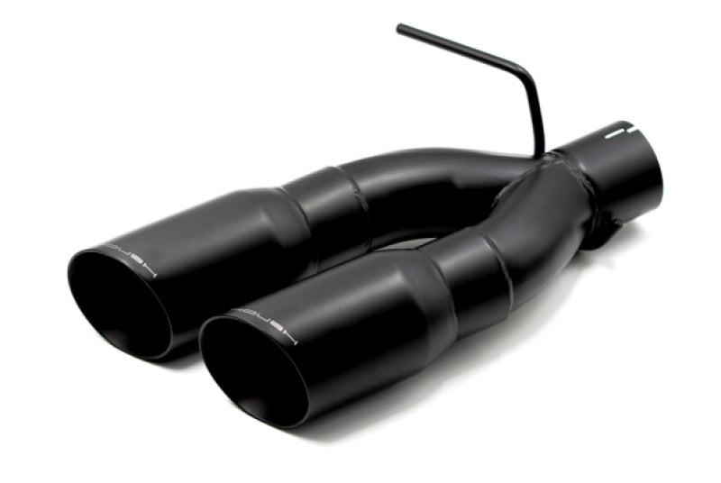 Roush 4in Black Exhaust Y-Tip Kit 5.0L — Fits 2021-2024 Ford F-150