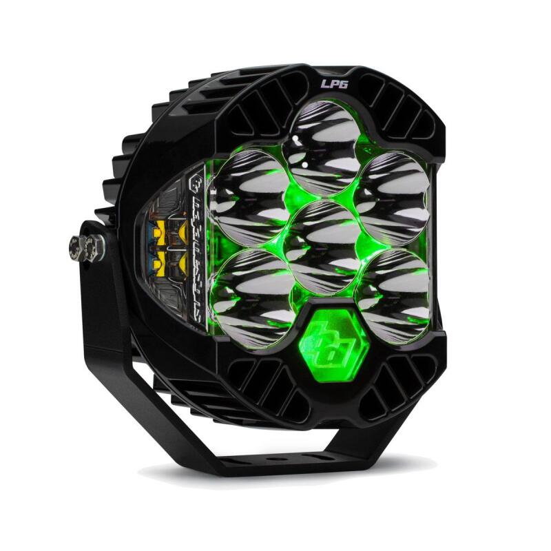 Baja Designs LP6 Pro Driving/Combo LED Light — Green Lens