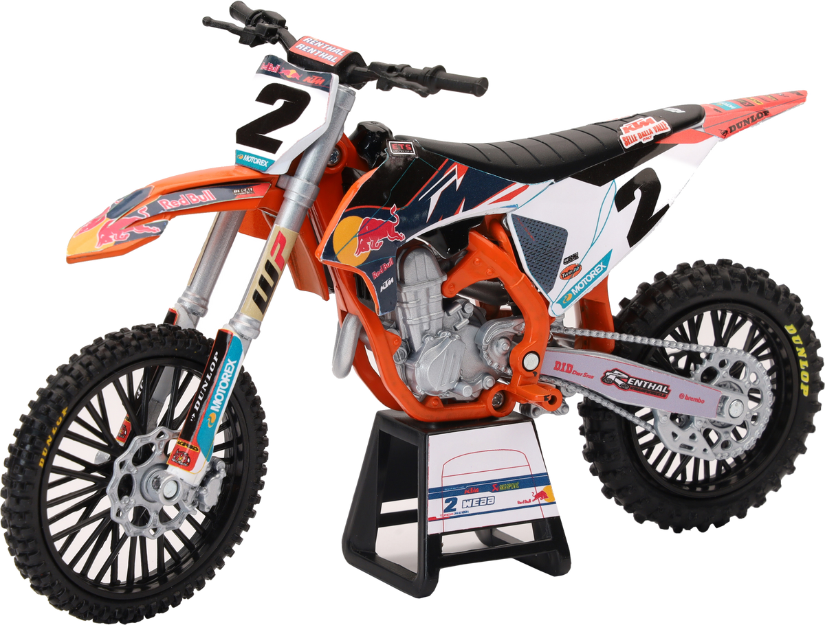 NEW-RAY 1:12 Scale Redbull KTM 450SX-F Cooper WEB #2 (58353)
