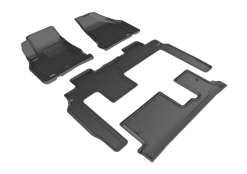 3D MAXpider 09-17 Chevrolet Traverse w/ Bench 2nd Row Kagu Black Full Set