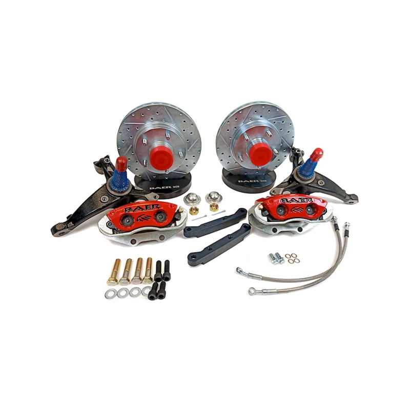 Baer Brakes 78-88 GM Malibu/El Camino/Monte Carlo/Regal 11in Classic Series Front Brake Kit - Red (4301562R)