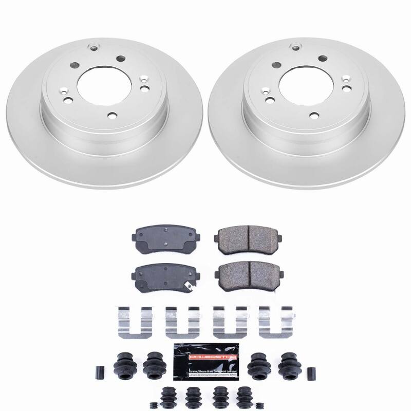 Power Stop 2015 Hyundai Sonata Rear Z23 Coated Brake Kit