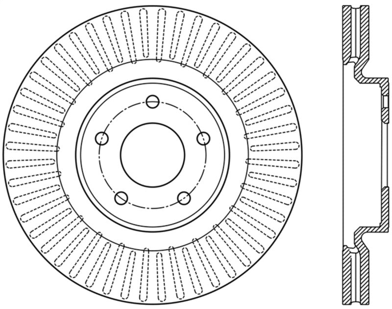 Rotor delantero izquierdo ranurado StopTech 13-15 Nissan Pathfinder