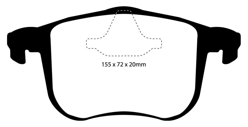 EBC 06-11 Saab 9-3 2.0 Turbo (Aero) Yellowstuff Front Brake Pads