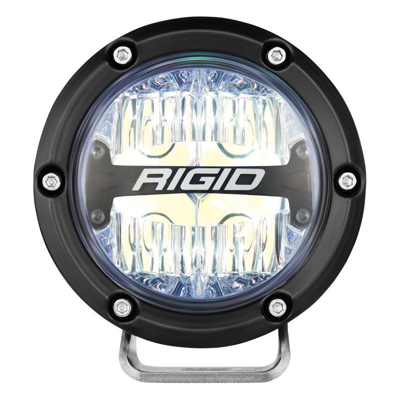 Barra de luz LED todoterreno de 4 pulgadas de la serie 360 ​​de Rigid Industries, RGBW (par)