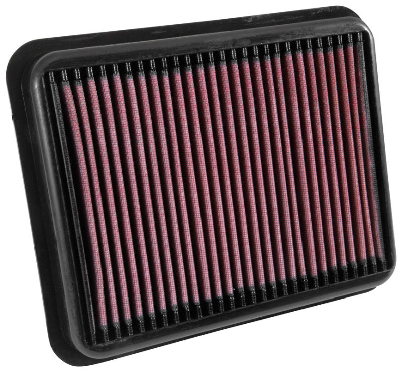 K&N 33-3062 High-Flow Drop-In Air Filter — Fits 2015-2017 Toyota Land Cruiser 2.8L L4