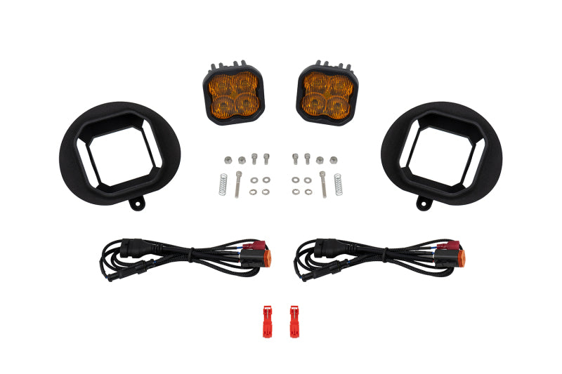 Diode Dynamics SS3 Max Type 2003 Sierra Kit ABL Yellow SAE Fog