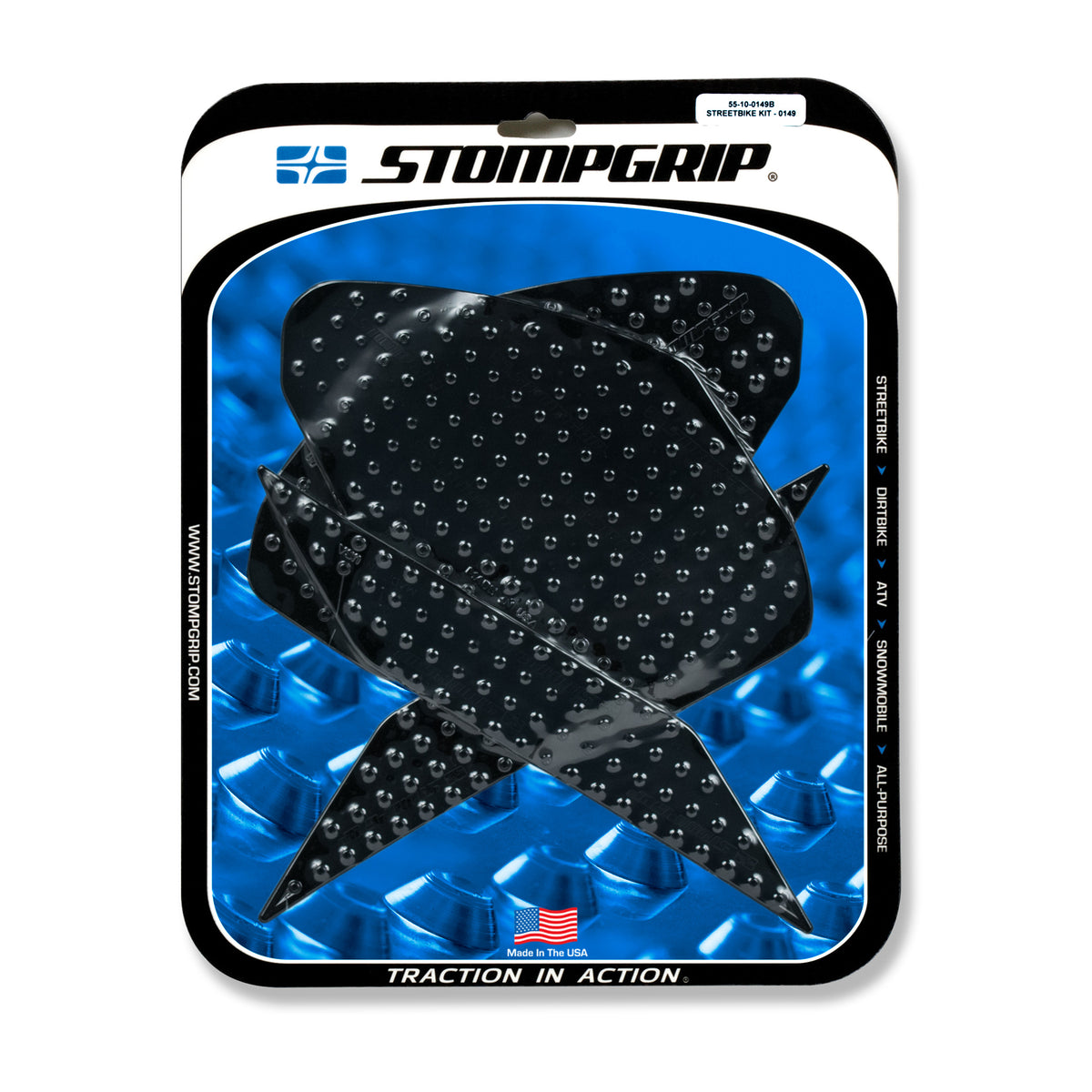 Stompgrip Tank PAD KIT Volcano Black (55-10-0149B)