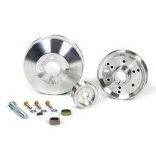 Cargar imagen en el visor de la galería, BBK 96-01 Mustang 4.6 GT Cobra Underdrive Pulley Kit - Lightweight CNC Billet Aluminum (3pc)