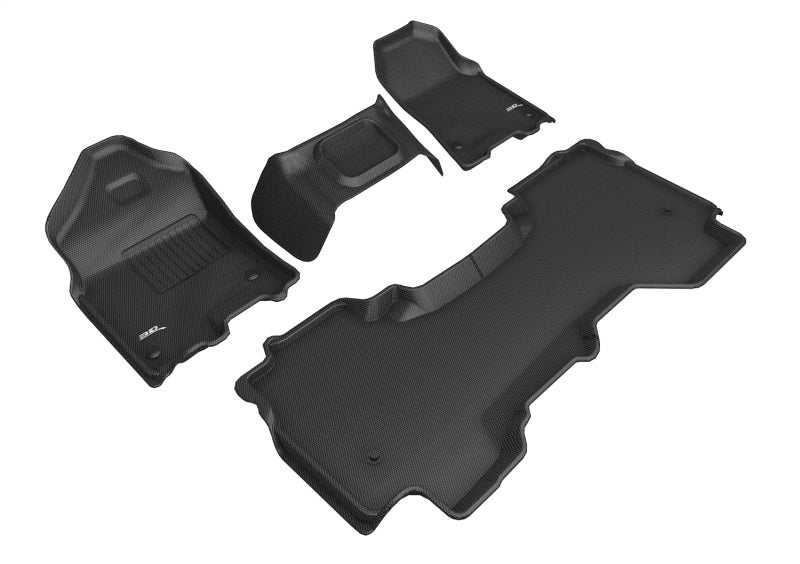 3D MAXpider 19-24 Dodge Ram 1500 Quad Cab W/ Bench Front Row Kagu Black Full Set