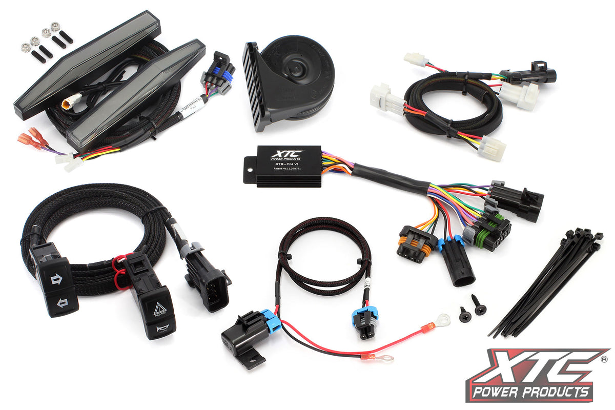 XTC Power Products Auto Turn Signal KIT w/ Horn and Front DRL Lights CAN (ATS-KAW-RIDG-DRL)