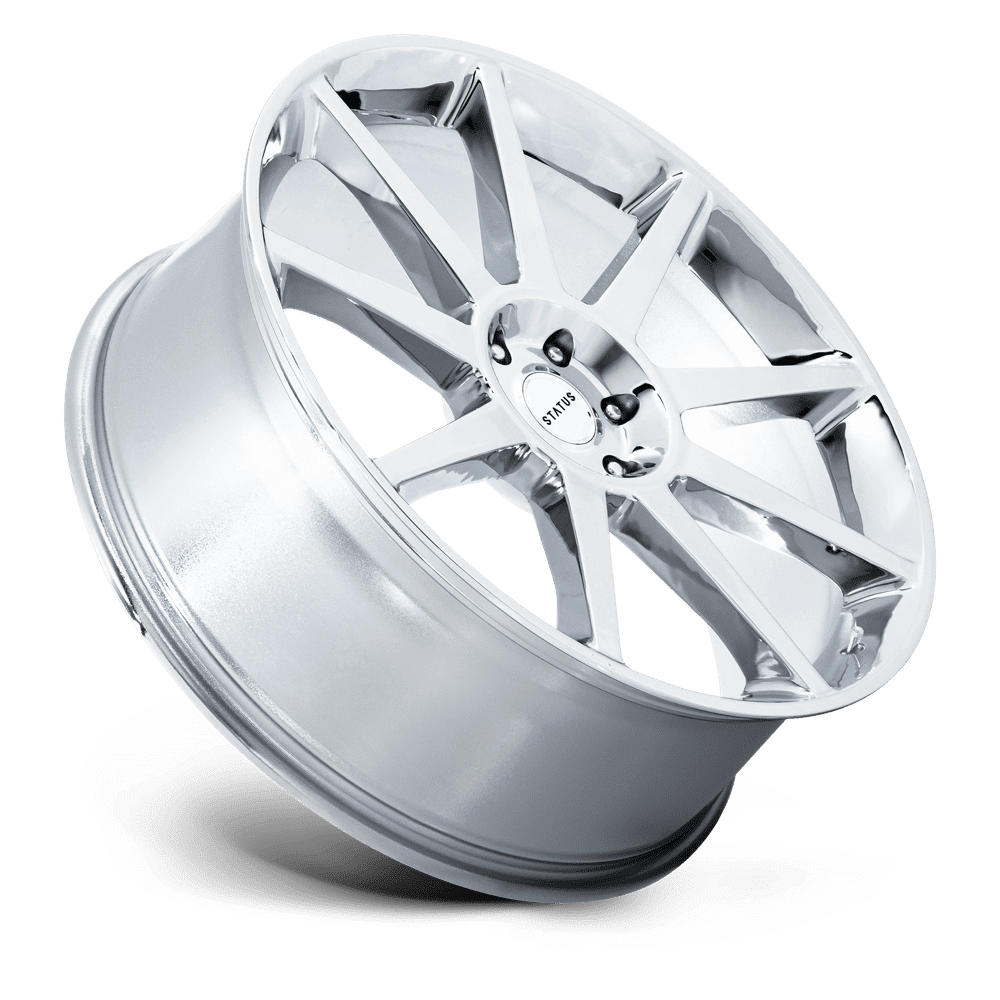 Llantas Status ST002 22X9.5 6X5.5 CROMADAS 25MM
