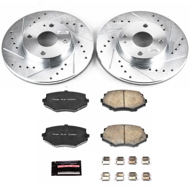 Kit de frenos delanteros deportivos Power Stop 94-97 Mazda Miata Z23 Evolution